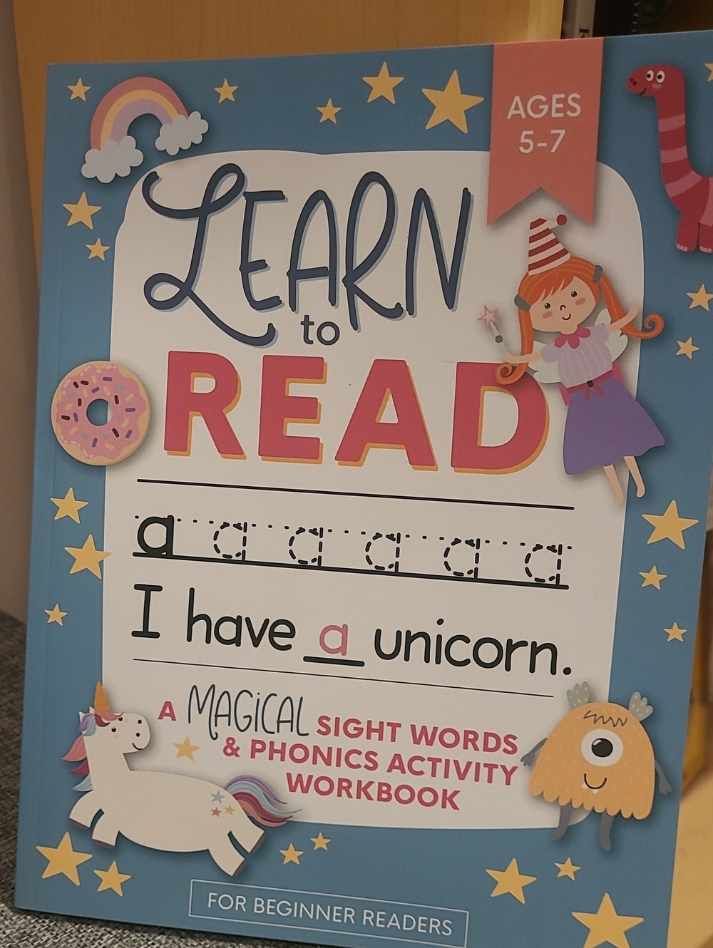 Learn to Read - Blue & Pink Children's Workbook by